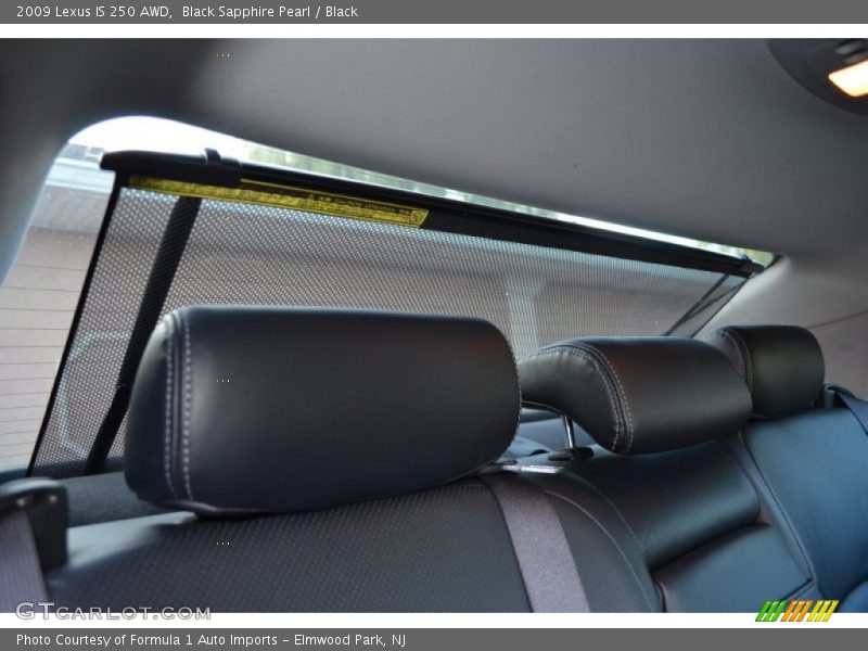 Black Sapphire Pearl / Black 2009 Lexus IS 250 AWD