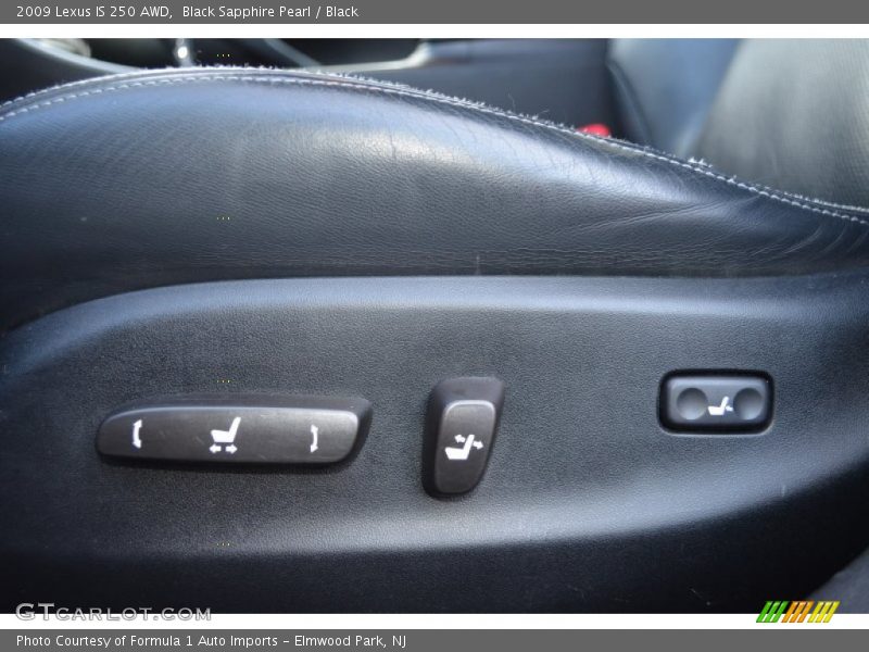 Black Sapphire Pearl / Black 2009 Lexus IS 250 AWD
