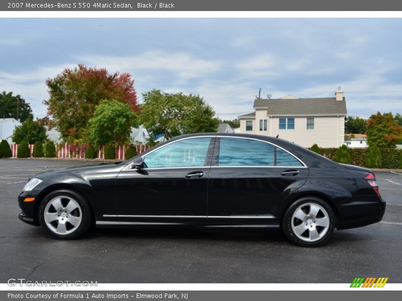 Black / Black 2007 Mercedes-Benz S 550 4Matic Sedan