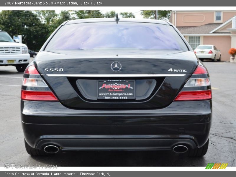 Black / Black 2007 Mercedes-Benz S 550 4Matic Sedan