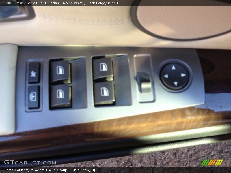Alpine White / Dark Beige/Beige III 2003 BMW 7 Series 745Li Sedan