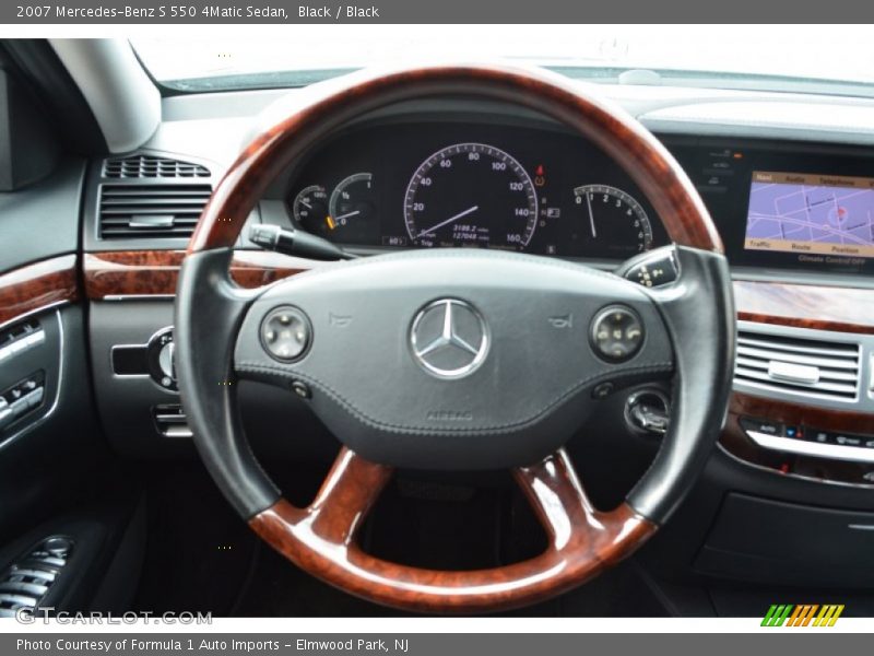 Black / Black 2007 Mercedes-Benz S 550 4Matic Sedan
