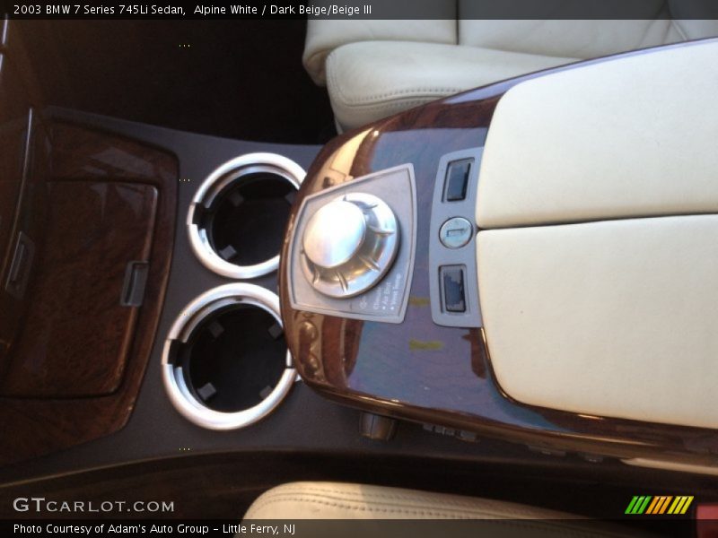 Alpine White / Dark Beige/Beige III 2003 BMW 7 Series 745Li Sedan