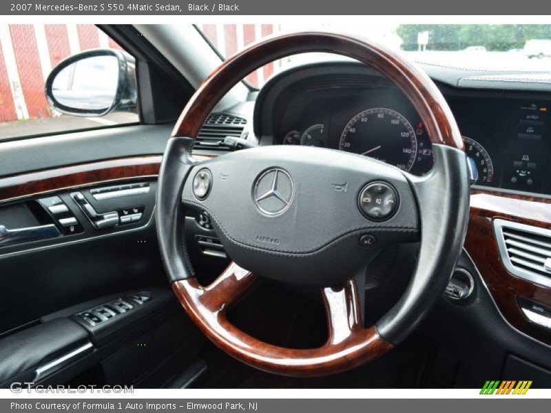 Black / Black 2007 Mercedes-Benz S 550 4Matic Sedan