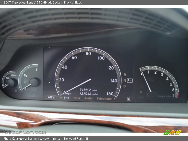 Black / Black 2007 Mercedes-Benz S 550 4Matic Sedan