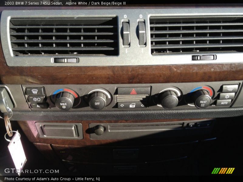 Alpine White / Dark Beige/Beige III 2003 BMW 7 Series 745Li Sedan