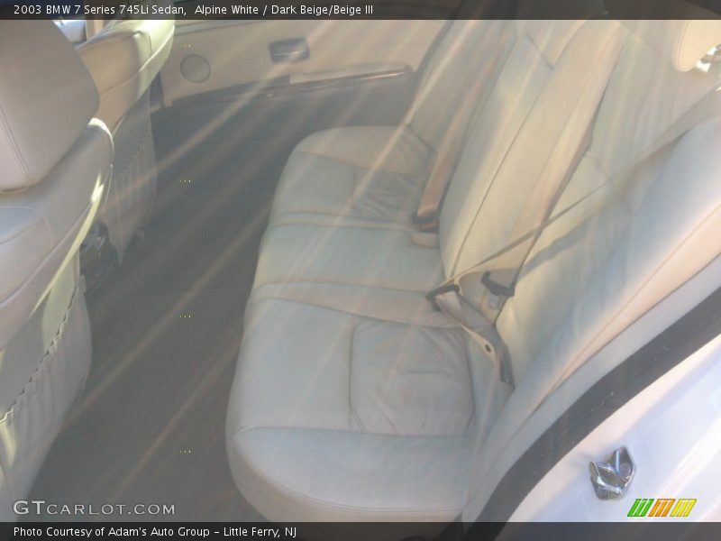 Alpine White / Dark Beige/Beige III 2003 BMW 7 Series 745Li Sedan