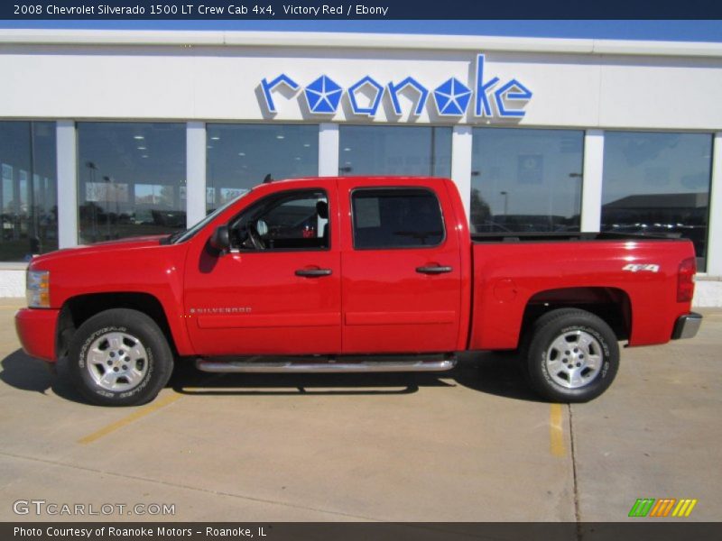 Victory Red / Ebony 2008 Chevrolet Silverado 1500 LT Crew Cab 4x4