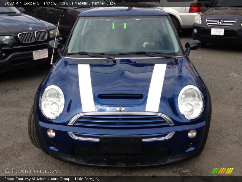 Indi Blue Metallic / Panther Black 2003 Mini Cooper S Hardtop