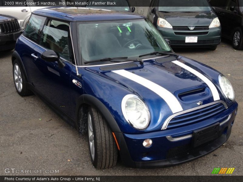 Indi Blue Metallic / Panther Black 2003 Mini Cooper S Hardtop