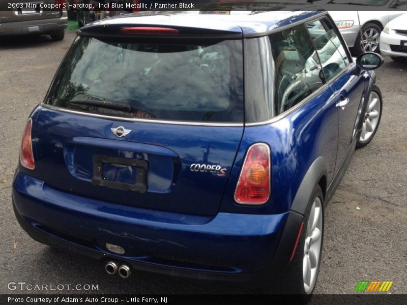 Indi Blue Metallic / Panther Black 2003 Mini Cooper S Hardtop