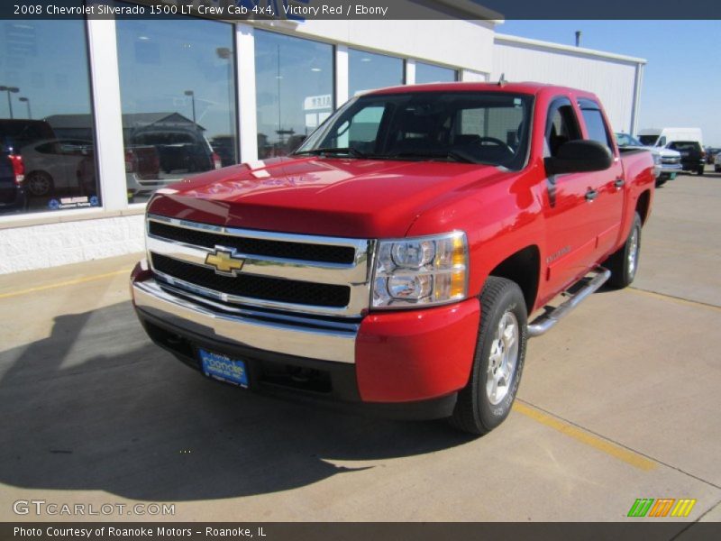 Victory Red / Ebony 2008 Chevrolet Silverado 1500 LT Crew Cab 4x4