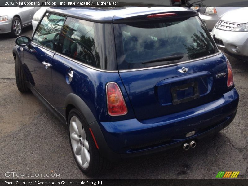 Indi Blue Metallic / Panther Black 2003 Mini Cooper S Hardtop