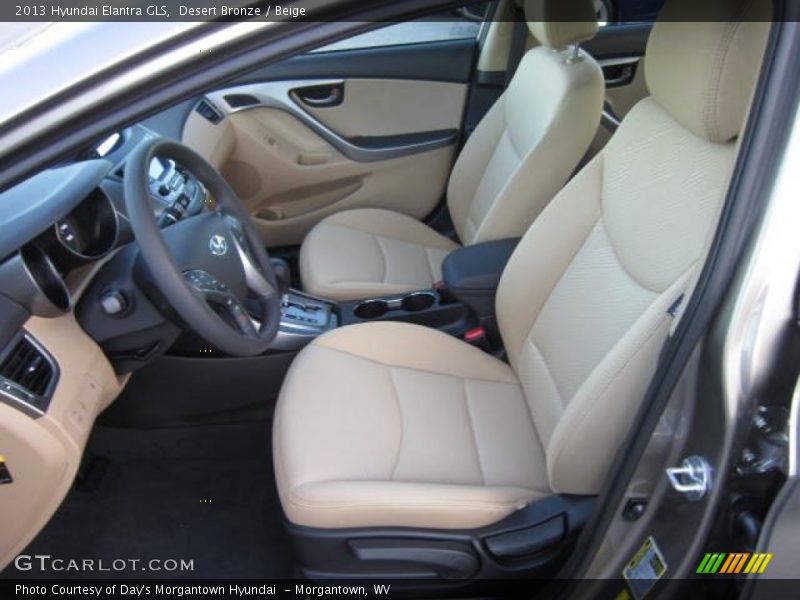 Desert Bronze / Beige 2013 Hyundai Elantra GLS