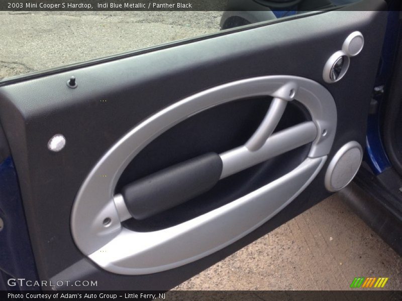 Indi Blue Metallic / Panther Black 2003 Mini Cooper S Hardtop