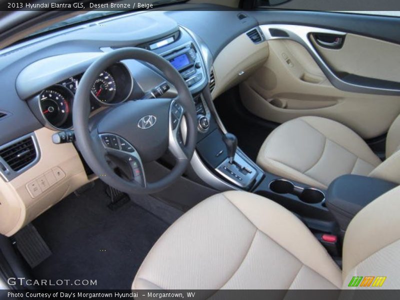Desert Bronze / Beige 2013 Hyundai Elantra GLS
