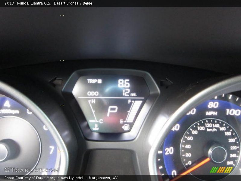 Desert Bronze / Beige 2013 Hyundai Elantra GLS