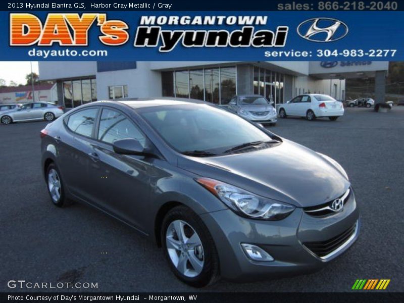 Harbor Gray Metallic / Gray 2013 Hyundai Elantra GLS