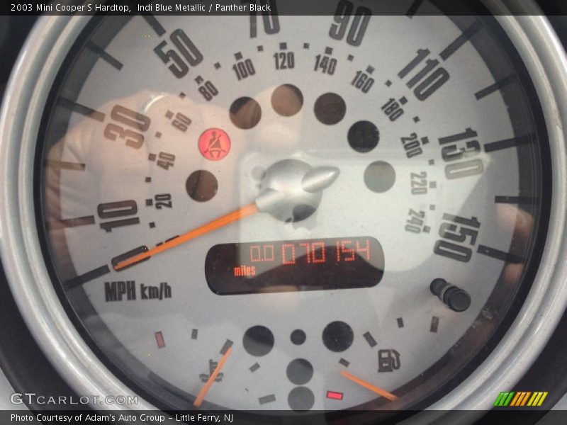  2003 Cooper S Hardtop S Hardtop Gauges