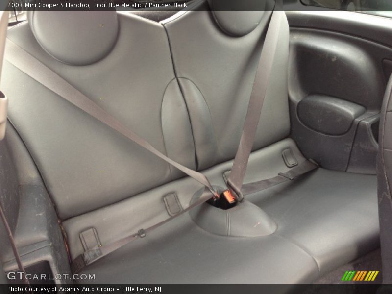 Rear Seat of 2003 Cooper S Hardtop