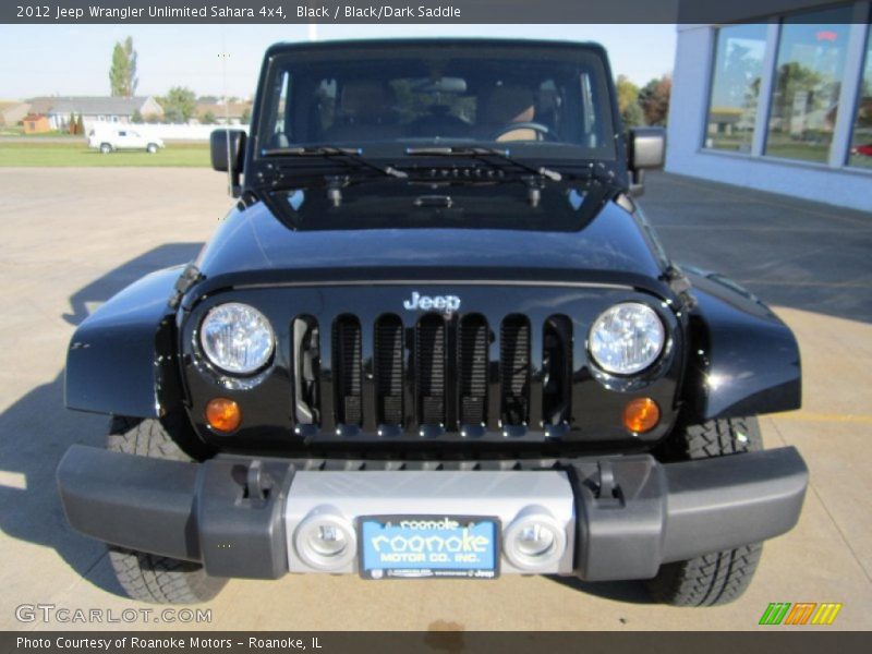 Black / Black/Dark Saddle 2012 Jeep Wrangler Unlimited Sahara 4x4