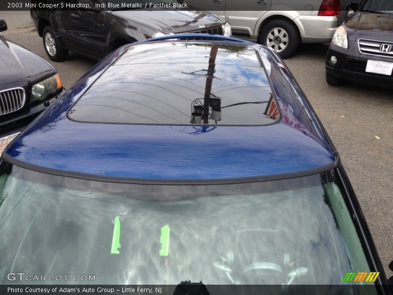 Indi Blue Metallic / Panther Black 2003 Mini Cooper S Hardtop