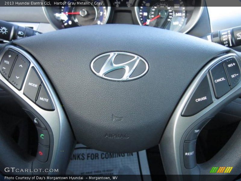 Harbor Gray Metallic / Gray 2013 Hyundai Elantra GLS