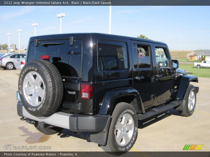 Black / Black/Dark Saddle 2012 Jeep Wrangler Unlimited Sahara 4x4