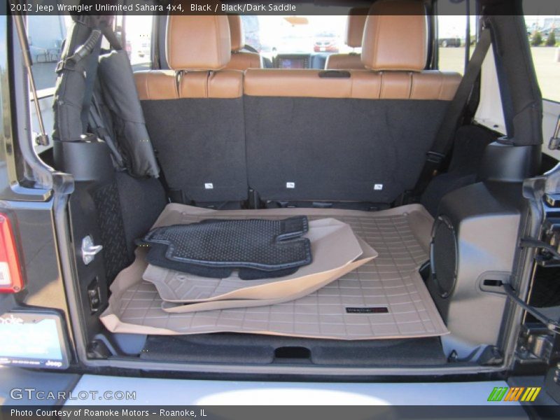 Black / Black/Dark Saddle 2012 Jeep Wrangler Unlimited Sahara 4x4