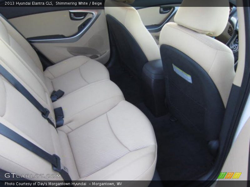 Shimmering White / Beige 2013 Hyundai Elantra GLS