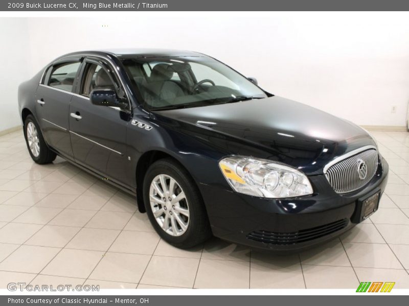 Ming Blue Metallic / Titanium 2009 Buick Lucerne CX