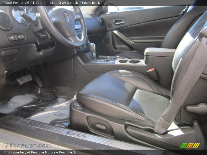 Liquid Silver Metallic / Ebony Black 2008 Pontiac G6 GT Coupe