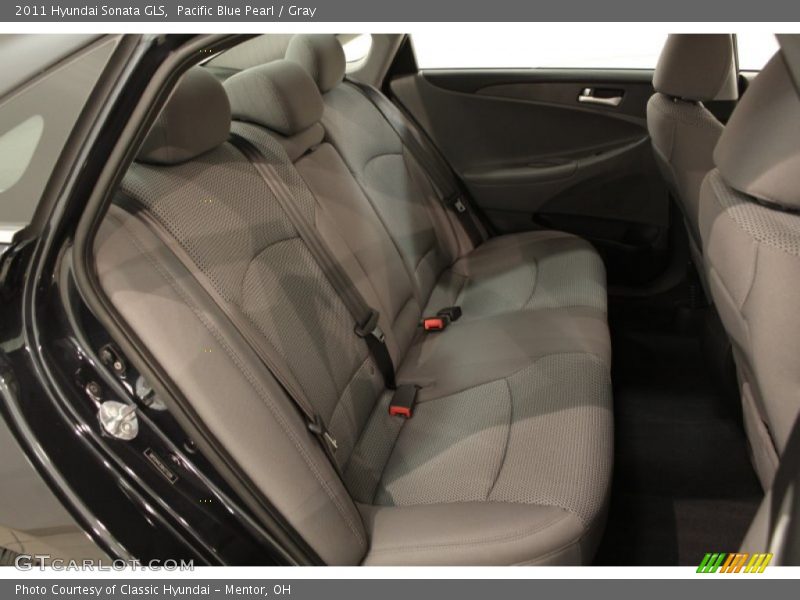Pacific Blue Pearl / Gray 2011 Hyundai Sonata GLS