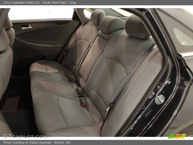 Pacific Blue Pearl / Gray 2011 Hyundai Sonata GLS