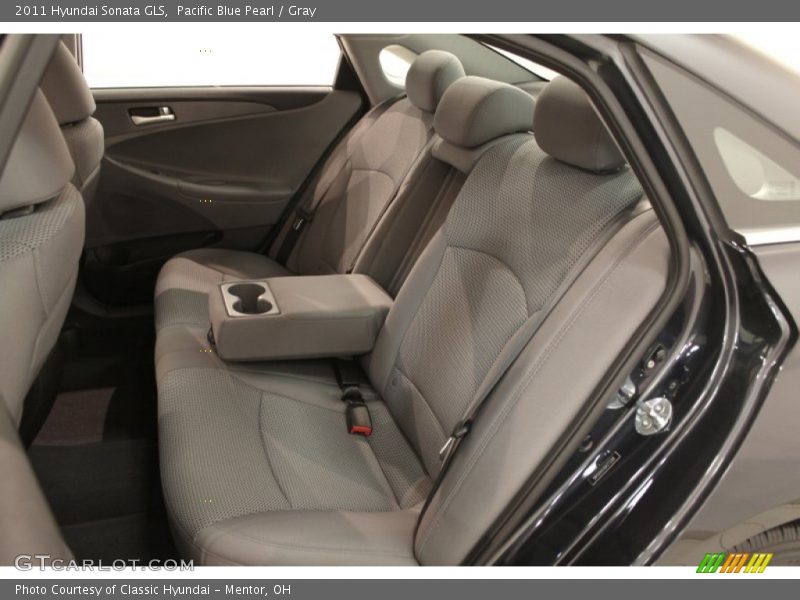 Pacific Blue Pearl / Gray 2011 Hyundai Sonata GLS
