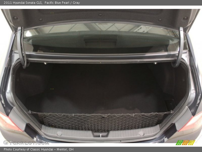 Pacific Blue Pearl / Gray 2011 Hyundai Sonata GLS