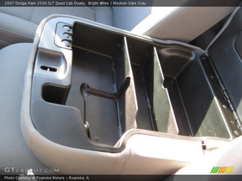Bright White / Medium Slate Gray 2007 Dodge Ram 3500 SLT Quad Cab Dually