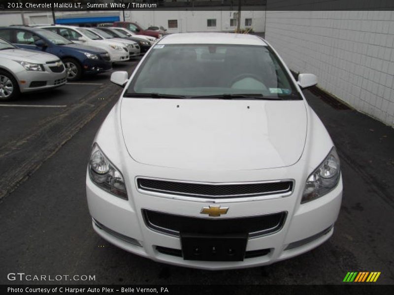 Summit White / Titanium 2012 Chevrolet Malibu LT