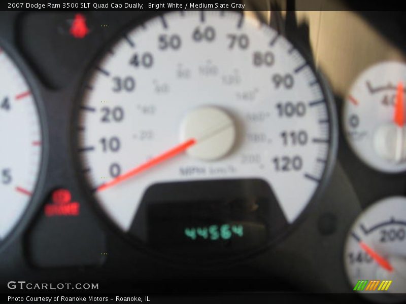 Bright White / Medium Slate Gray 2007 Dodge Ram 3500 SLT Quad Cab Dually