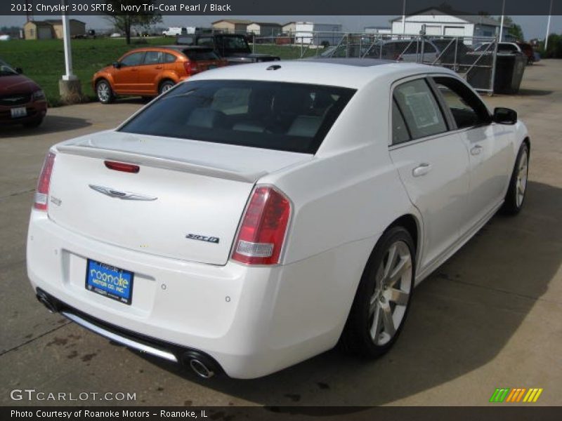 Ivory Tri-Coat Pearl / Black 2012 Chrysler 300 SRT8