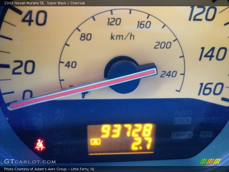 Super Black / Charcoal 2003 Nissan Murano SE