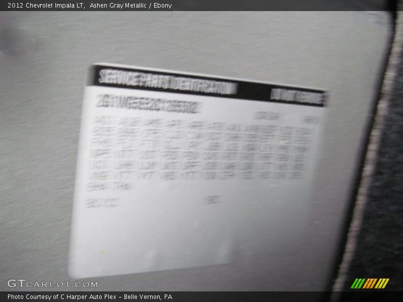 Ashen Gray Metallic / Ebony 2012 Chevrolet Impala LT