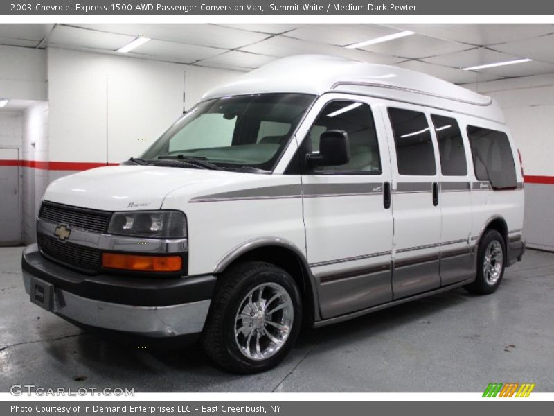 Summit White / Medium Dark Pewter 2003 Chevrolet Express 1500 AWD Passenger Conversion Van
