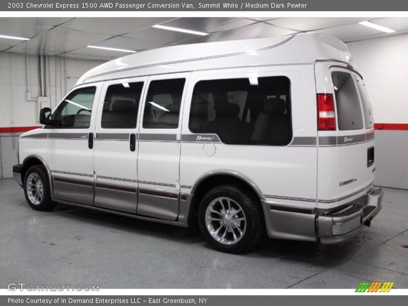 Summit White / Medium Dark Pewter 2003 Chevrolet Express 1500 AWD Passenger Conversion Van