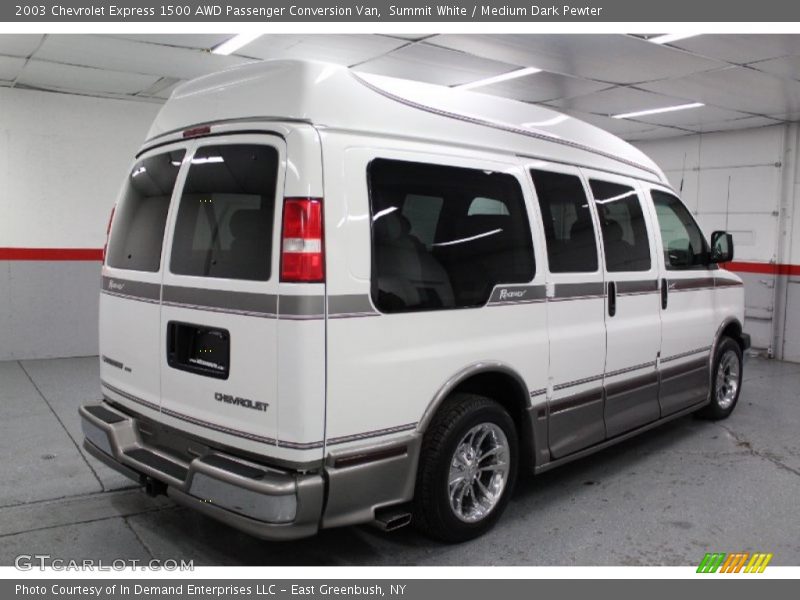 Summit White / Medium Dark Pewter 2003 Chevrolet Express 1500 AWD Passenger Conversion Van