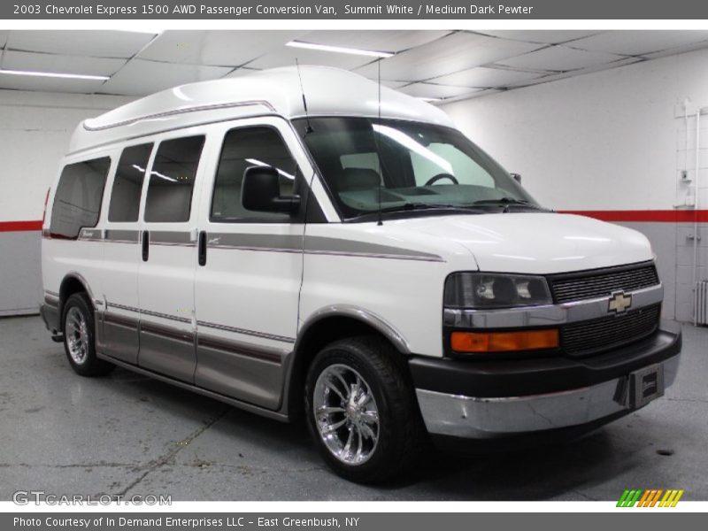 Summit White / Medium Dark Pewter 2003 Chevrolet Express 1500 AWD Passenger Conversion Van