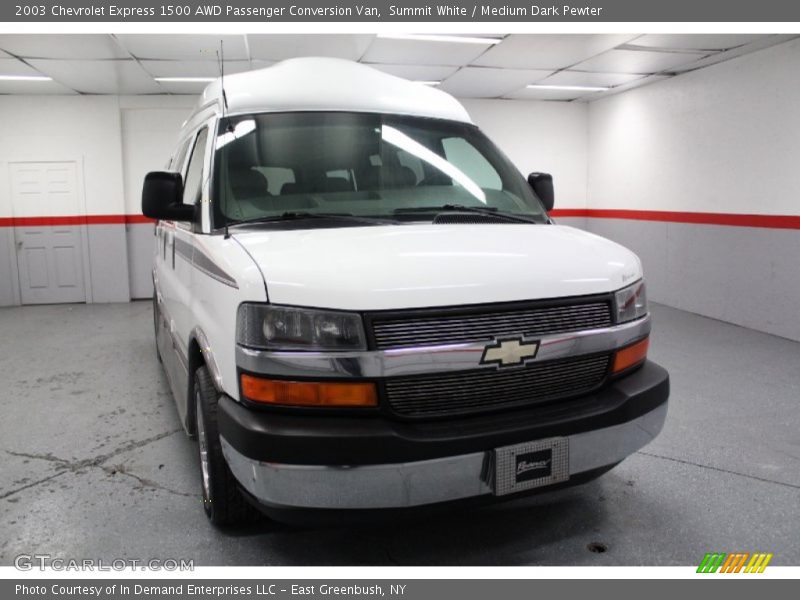 Summit White / Medium Dark Pewter 2003 Chevrolet Express 1500 AWD Passenger Conversion Van