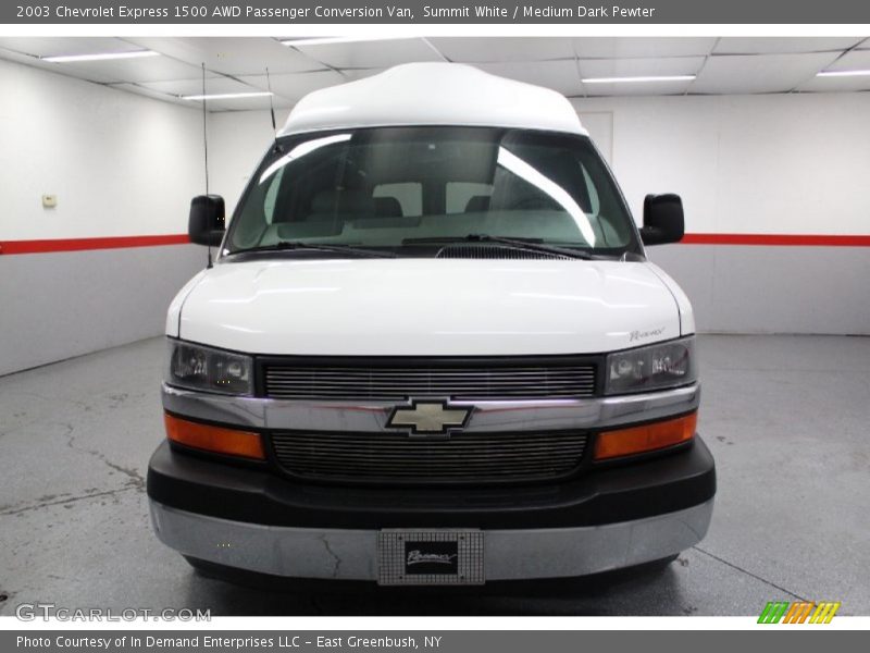 Summit White / Medium Dark Pewter 2003 Chevrolet Express 1500 AWD Passenger Conversion Van