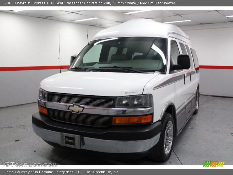 Summit White / Medium Dark Pewter 2003 Chevrolet Express 1500 AWD Passenger Conversion Van