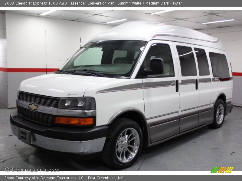 Summit White / Medium Dark Pewter 2003 Chevrolet Express 1500 AWD Passenger Conversion Van